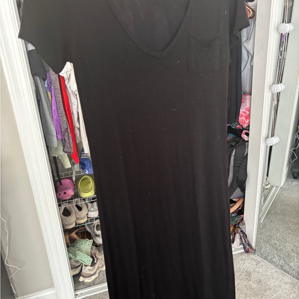 Velvet Torch Classic Black Maxi Dress